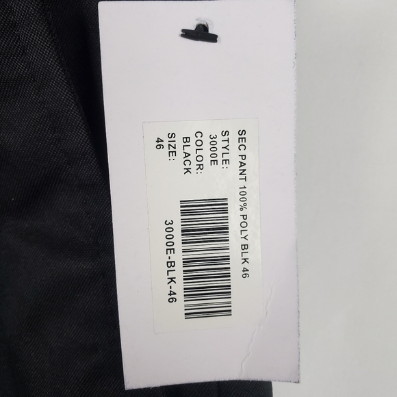 NWT National Patrol Slacks Style 3000E Pants Mens Sz 46R Inseam 32 Uniform Black - Picture 6 of 7